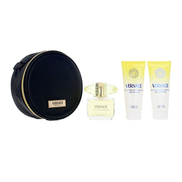 versace yellow diamond estuche 4 pz