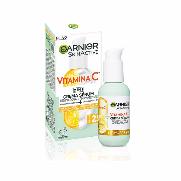 VITAMINA C crema sérum 2en1 iluminadora + anti-manchas SPF25 50 ml