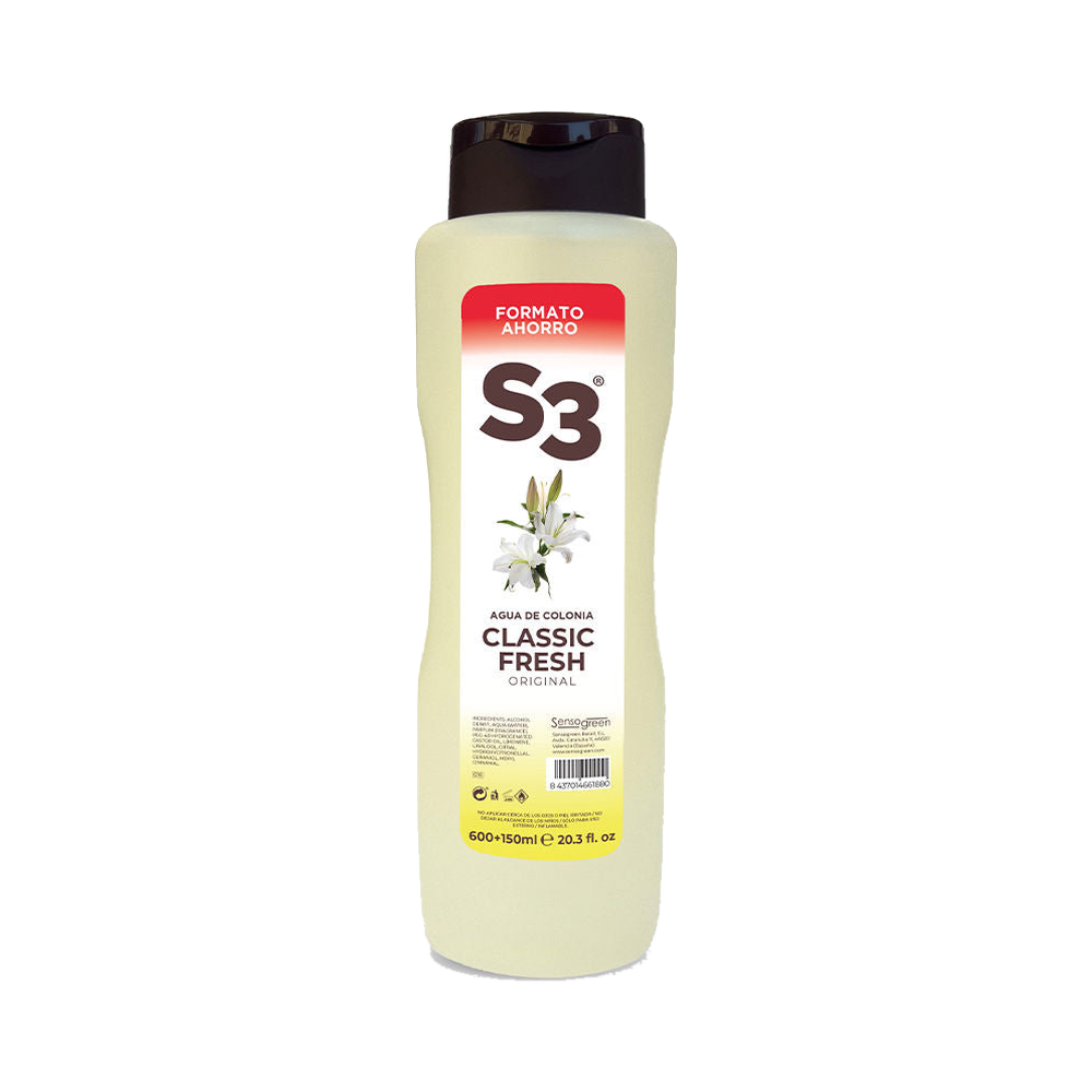 S3 S-3 CLASSIC FRESH colonia 750 ml