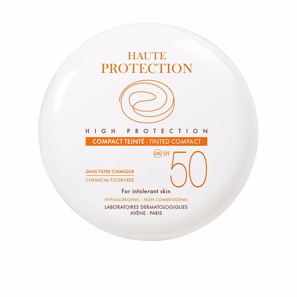 SOLAIRE COMPACTO con color alta protección SPF50 #dorado 10 gr