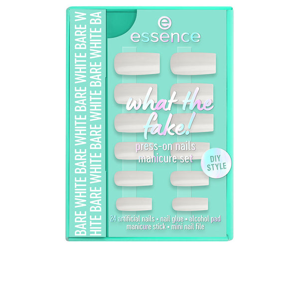 WHAT THE FAKE! UÑAS POSTIZAS ESTUCHE #04-Bare White 6 pz
