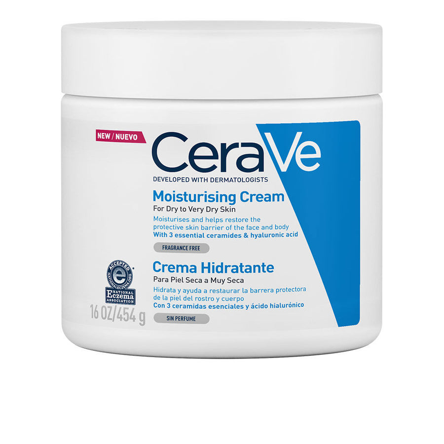 CREMA HIDRATANTE para rostro y cuerpo formulada con ácido hialurónico y ceramidas esenciales 454 gr