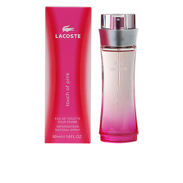 lacoste touch of pink pour femme eau de toilette vaporizador 50 ml