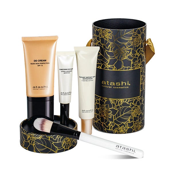 atashi ritual efecto buena cara no make up estuche 4 pz