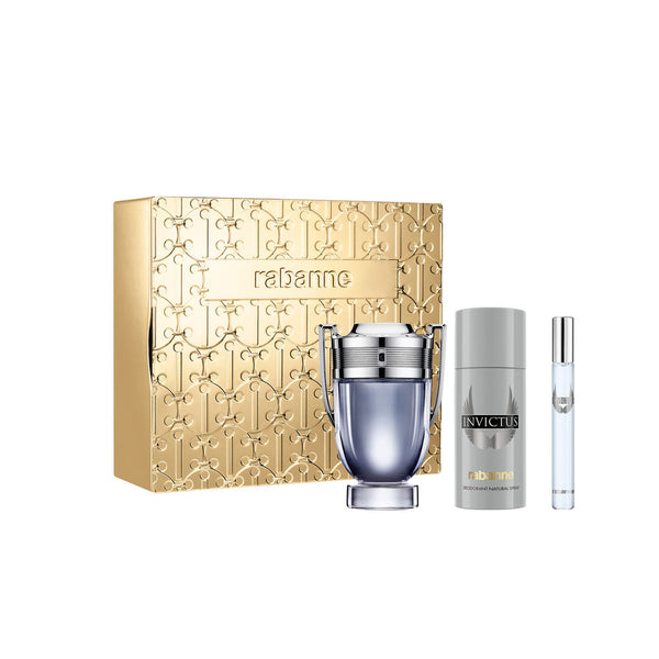 rabanne invictus estuche 3 pz