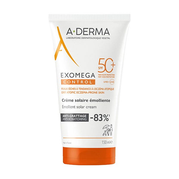 a derma exomega control crema solar emoliente spf50 150 ml