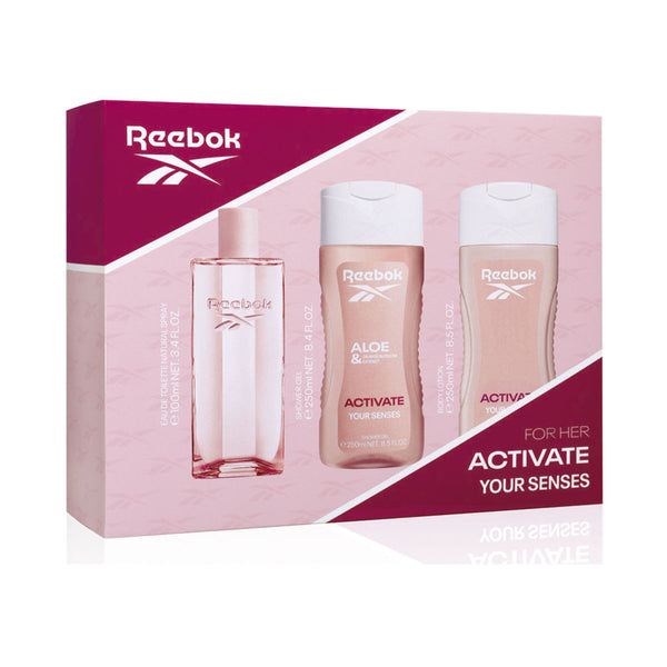 reebok activate your senses woman estuche 3 pz