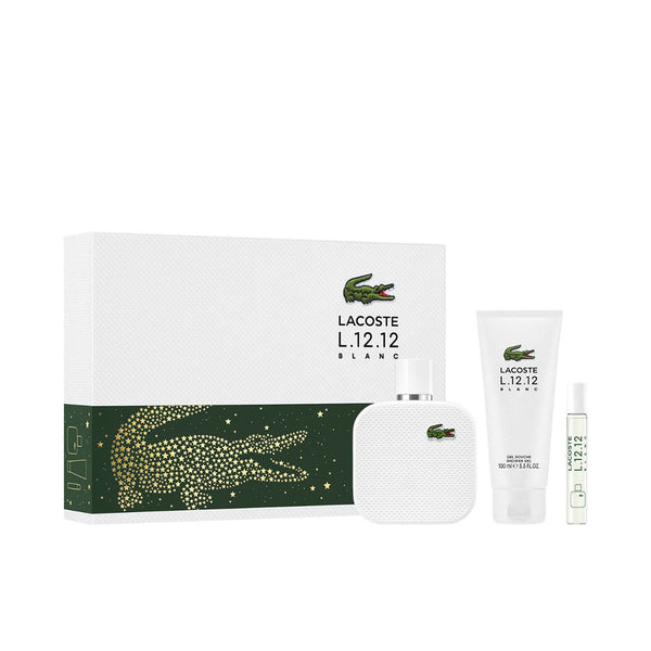 lacoste lacoste l 12 12 blanc estuche 3 pz