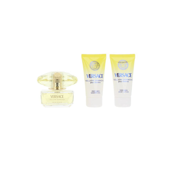 versace yellow diamond estuche 3 pz