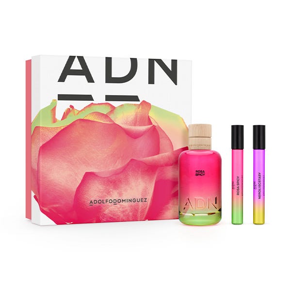adolfo dominguez adn rosa spicy estuche 3 pz