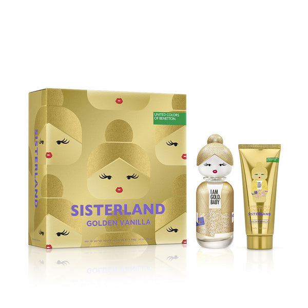 benetton sisterland golden vanilla estuche 2 pz
