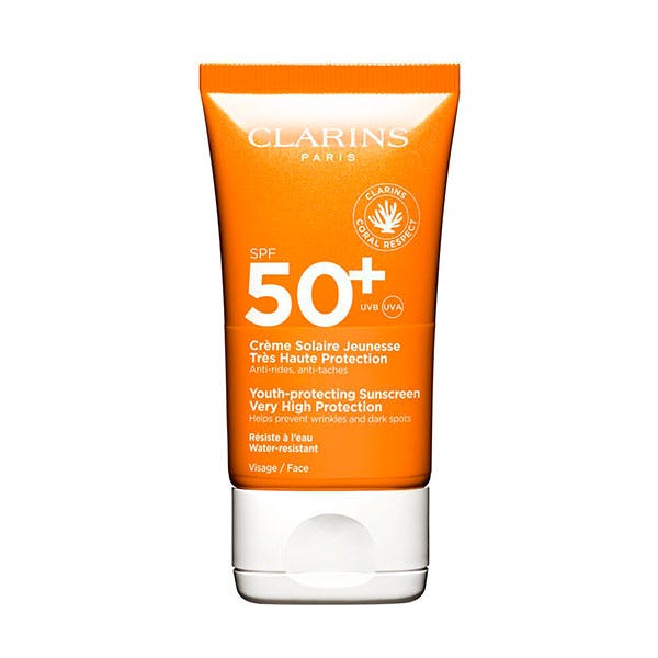 clarins solar crema tacto seco rostro uva uvb50 50 ml