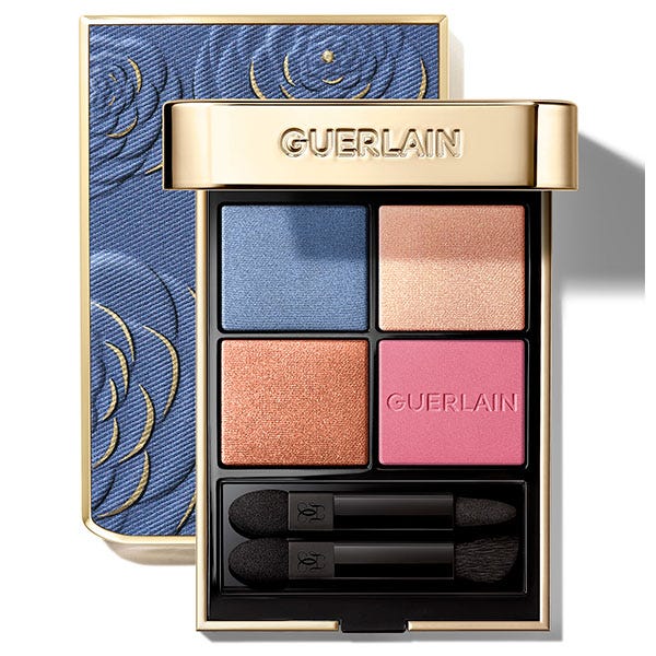 guerlain ombres g sombras de ojos en 4 tonos edicion limitada 396 denim blossom 6 gr