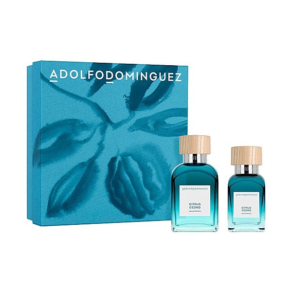 adolfo dominguez agua fresca citrus cedro estuche 2 pz