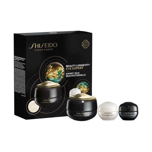 shiseido future solution lx crema contorno de ojos y labios estuche 3 pz