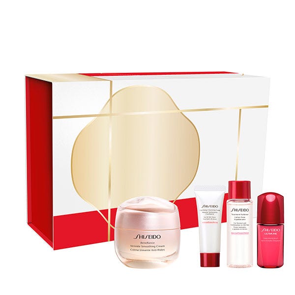 shiseido benefiance wrinkle smoothing cream estuche 3 pz