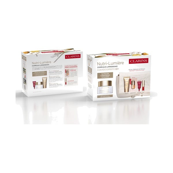 clarins crema de dia todo tipo de pieles nutri lumiere estuche 5 pz