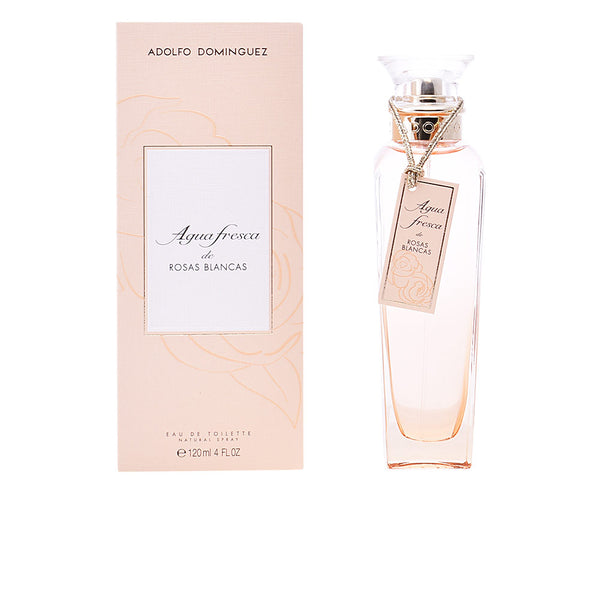 adolfo dominguez agua fresca de rosas blancas eau de toilette vaporizador 120 ml