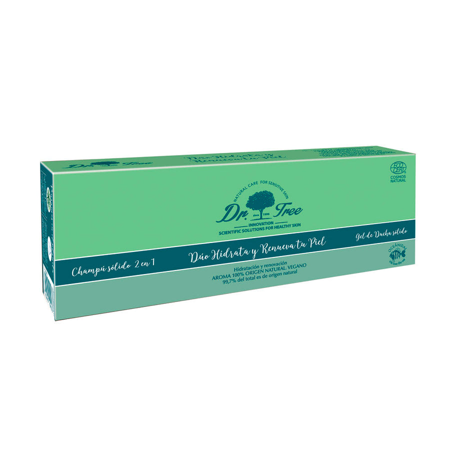 CHAMPÚ Y GEL SÓLIDOS NATURAL HIDRATA Y RENUEVA PIEL SENSIBLE ESTUCHE 2 pz