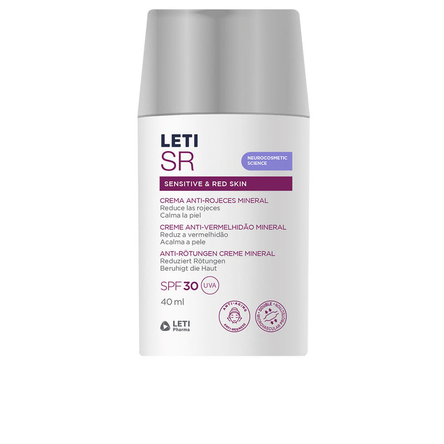 LETISR SENSITIVE & RED SKIN crema anti-rojeces mineral SPF30 40 ml