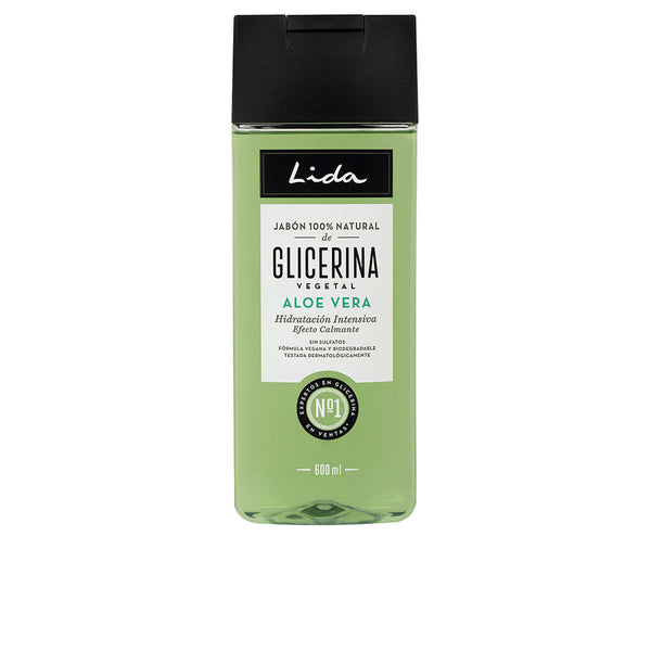 LIDA JABÓN 100% NATURAL glicerina y aloe vera 600 ml
