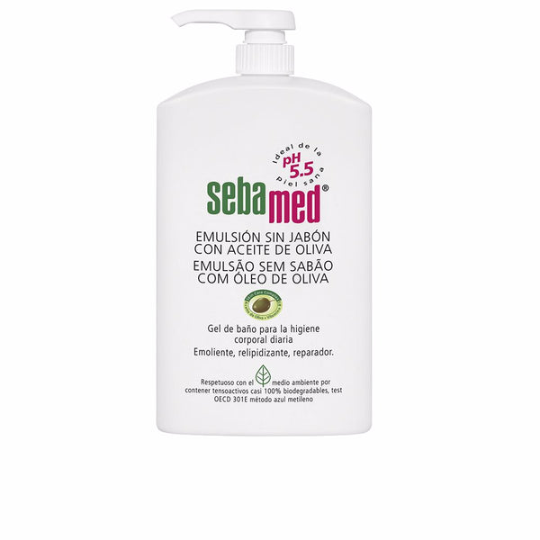 EMULSIÓN SIN JABÓN gel de baño con aceite de oliva 1000 ml