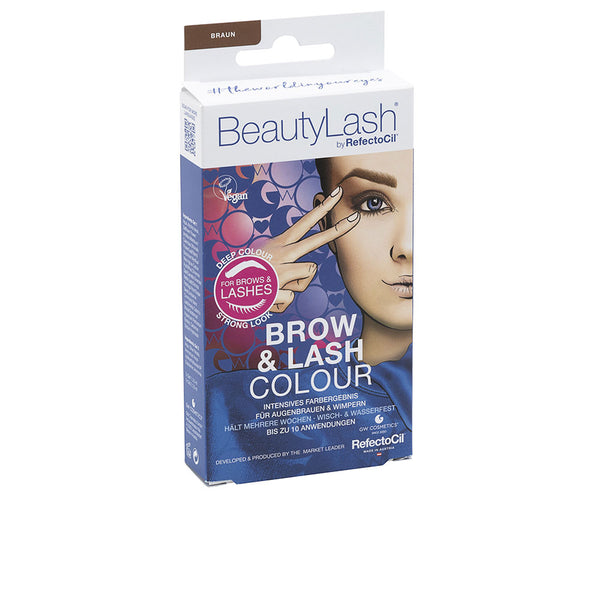 BEAUTYLASH BROW & LASH COLOUR kit tinte cejas y pestañas #Castaño medio 1 u