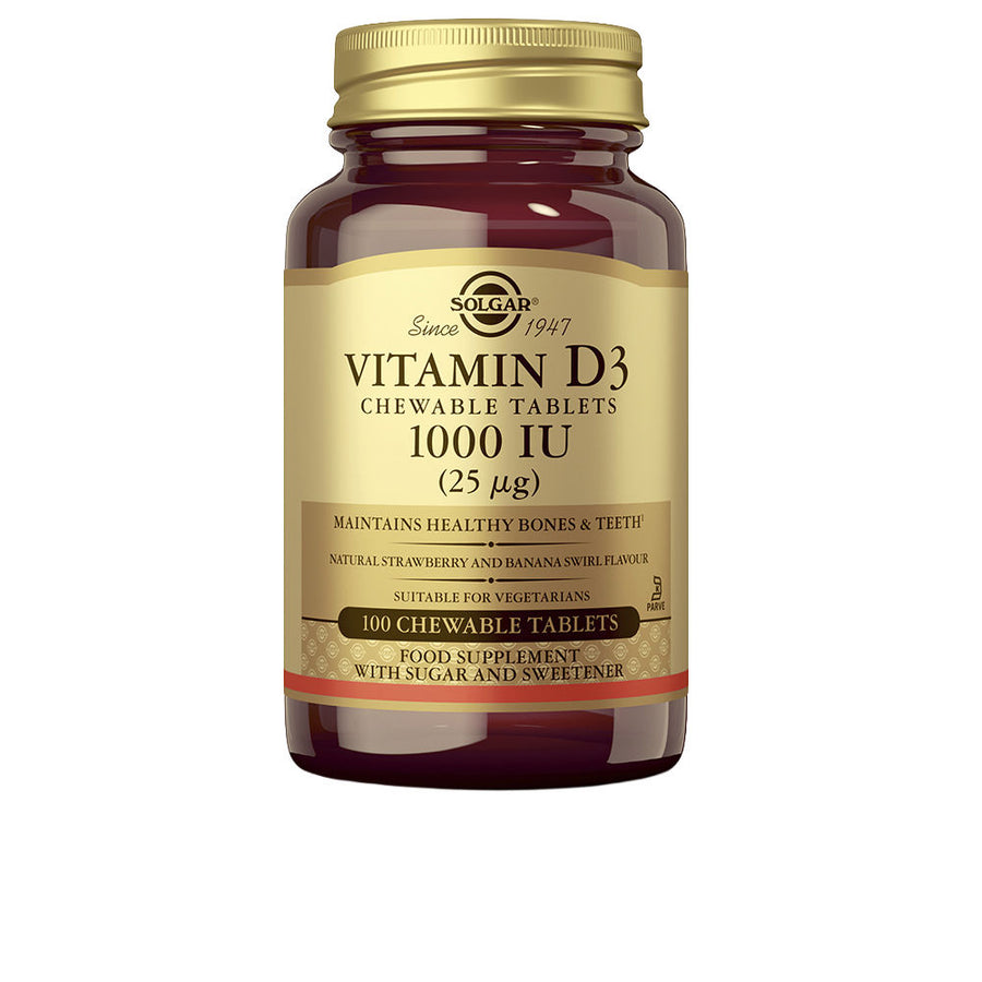 VITAMINA D3 1000 IU 25 µg comprimidos masticables 100 u