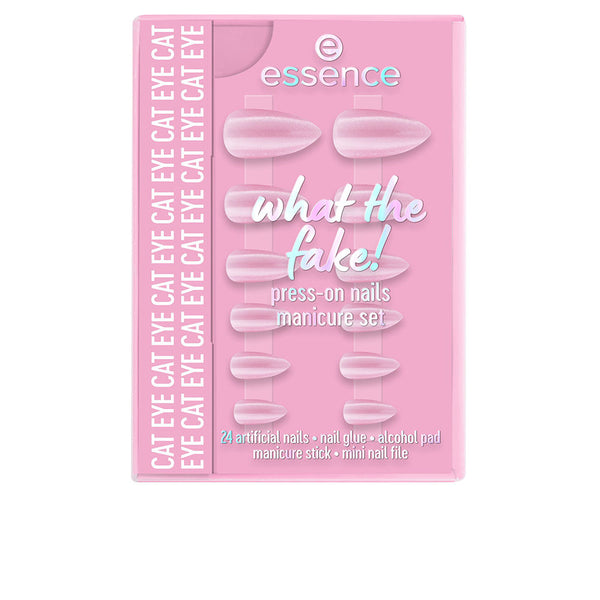WHAT THE FAKE! UÑAS POSTIZAS ESTUCHE #02-Cat Eye 6 pz