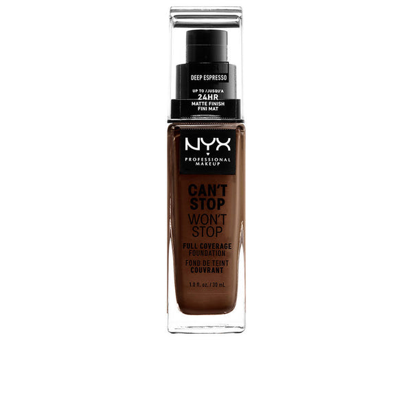 CAN'T STOP WON'T STOP full coverage foundation #deep espresso