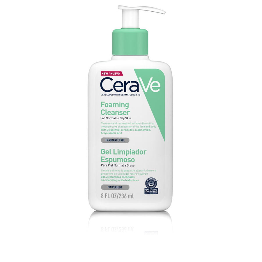 GEL LIMPIADOR espumoso para piel normal y grasa con ácido hialurónico y niacinamida 236 ml