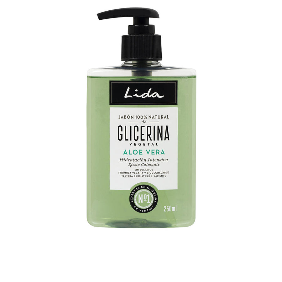 LIDA JABÓN 100% NATURAL manos glicerina y aloe vera 250 ml