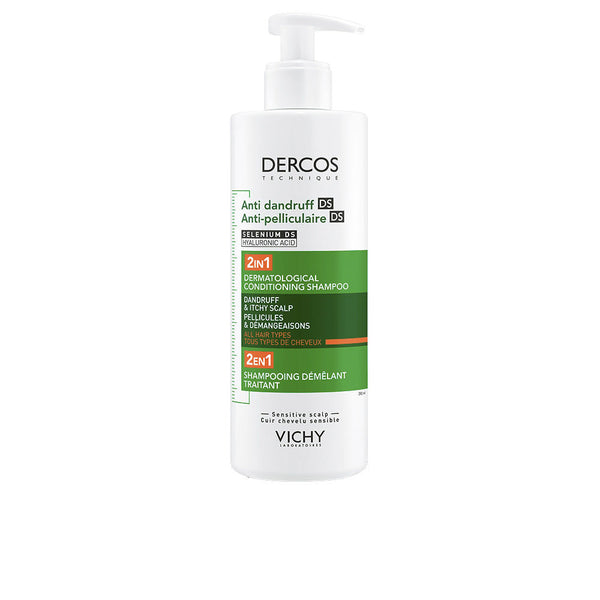 DERCOS DS champú acondicionador anticaspa 2 en 1 para todo tipo de cabello 390 ml