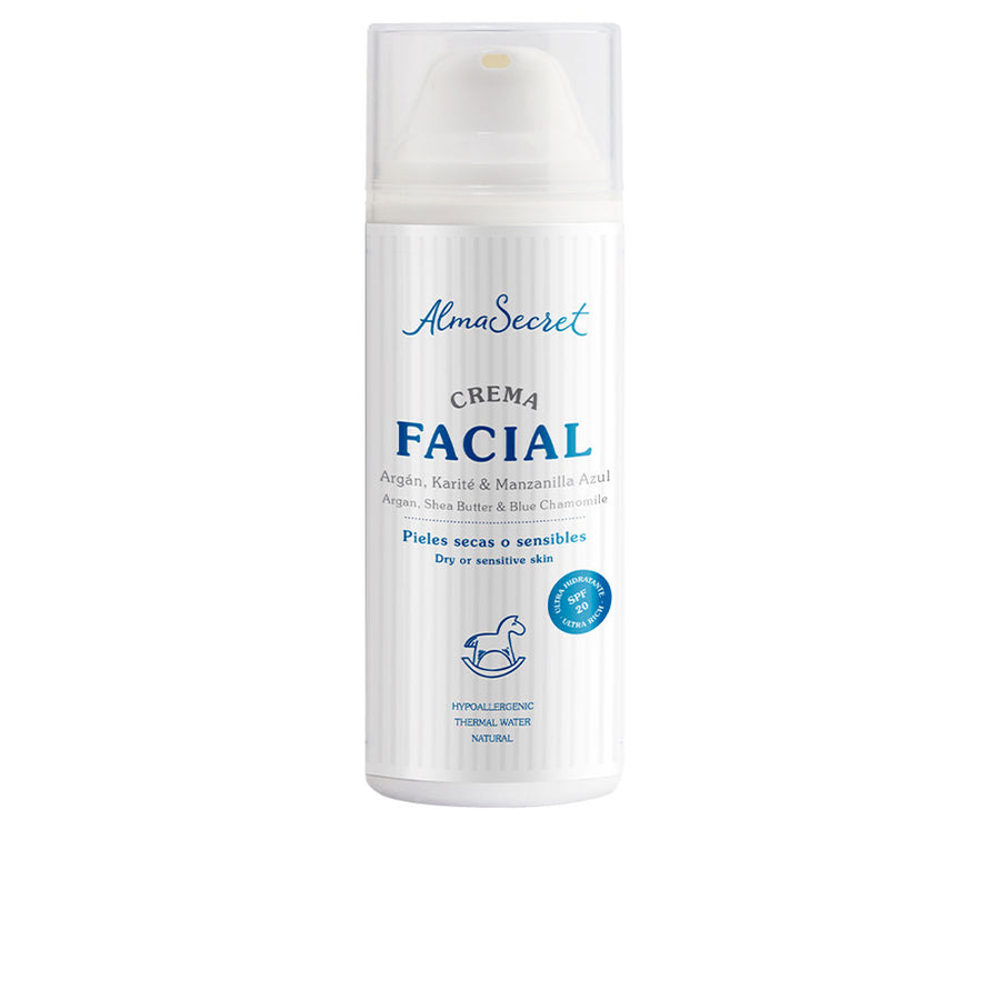 CREMA FACIAL argán, karité y manzanilla azul SPF20 50 ml